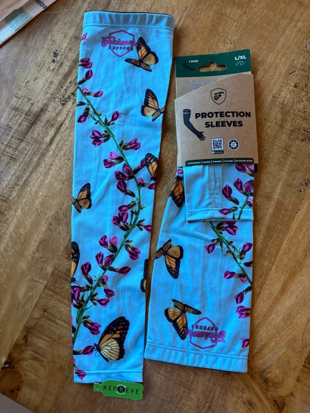 Farmers Defense Gardening Arm Protection Sleeves Size L/XL UPF 50+